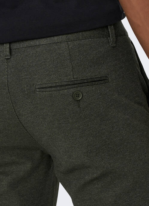 Pantalon chino vert ONLY&SONS pour homme