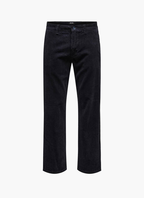 Pantalon droit bleu ONLY&SONS pour homme