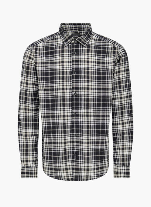 Chemise manches longues noir ONLY&SONS pour homme