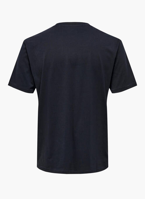 T-shirt bleu ONLY&SONS pour homme