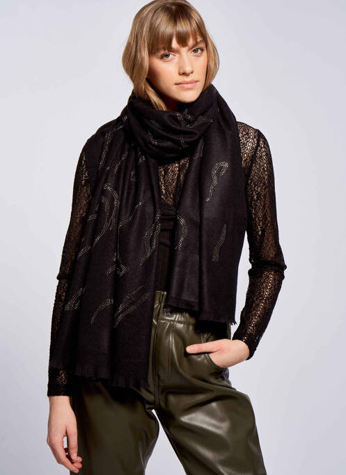Foulard noir MORGAN femme