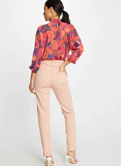 Jeans coupe slim rose MORGAN pour femme