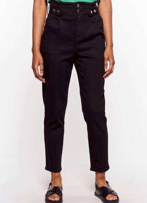 Jeans coupe slim noir MORGAN pour femme