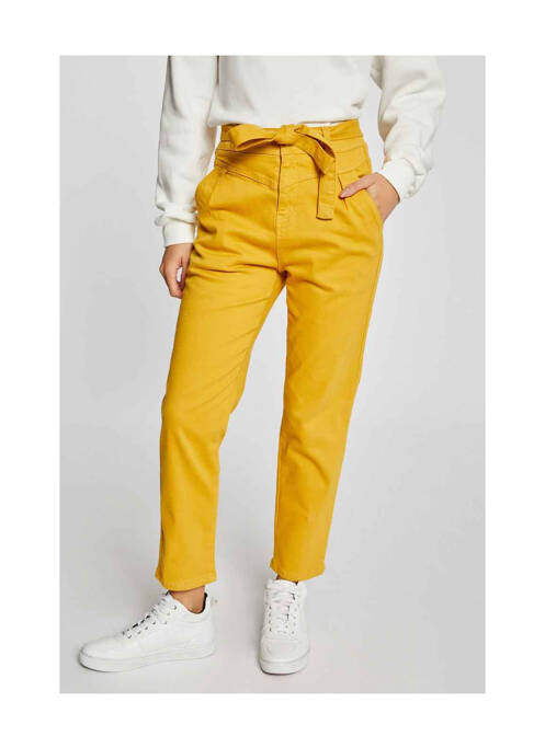 Pantalon 7/8 jaune MORGAN pour femme