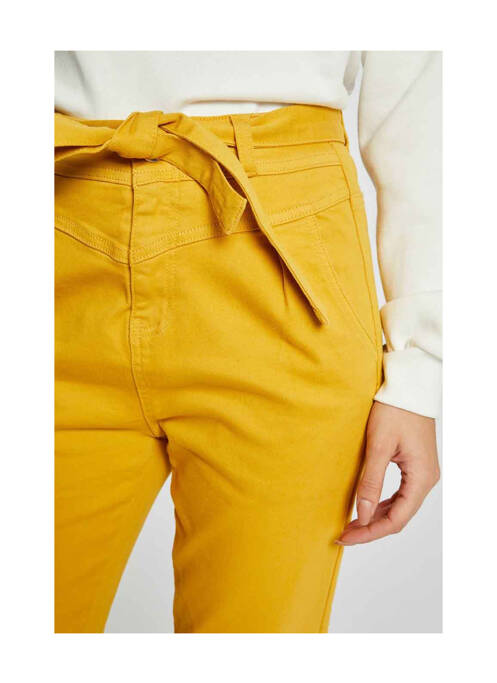 Pantalon 7/8 jaune MORGAN pour femme