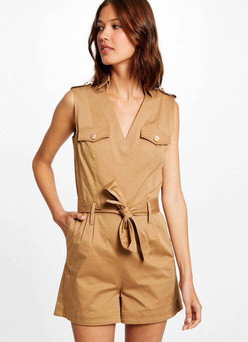 Combishort marron MORGAN pour femme
