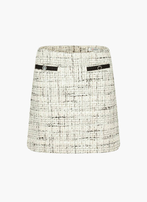 Jupe courte blanc MORGAN femme