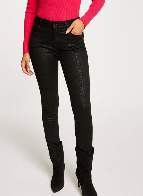 Pantalon slim noir MORGAN pour femme