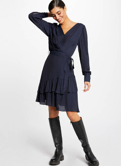 Robe courte bleu MORGAN pour femme