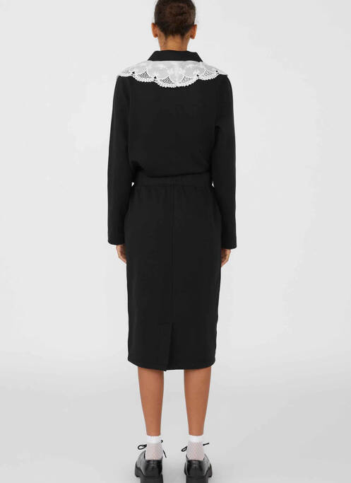 Jupe mi-longue noir OBJECT pour femme