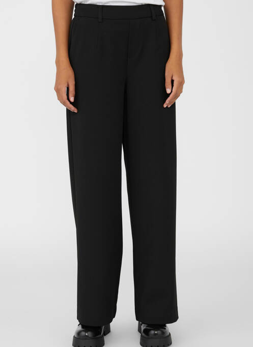 Pantalon droit noir OBJECT pour femme