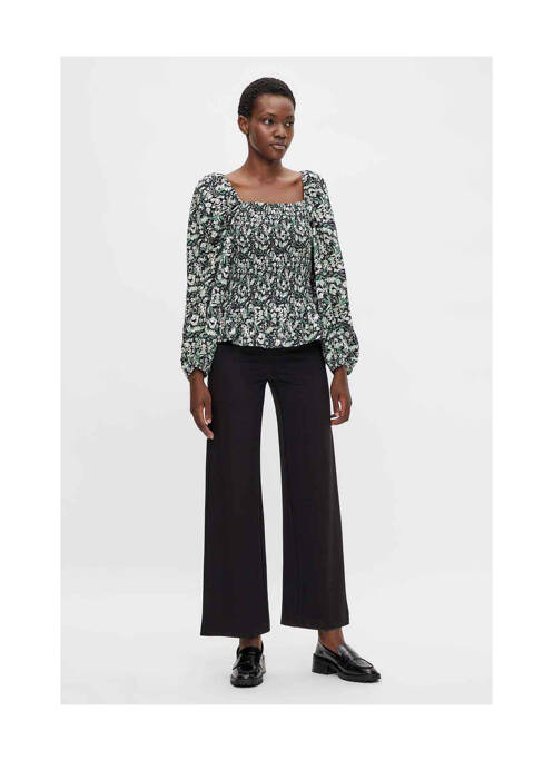 Pantalon large noir OBJECT pour femme