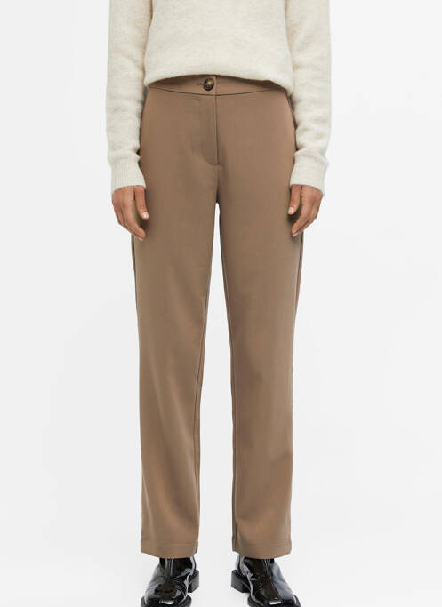 Pantalon chino marron OBJECT pour femme