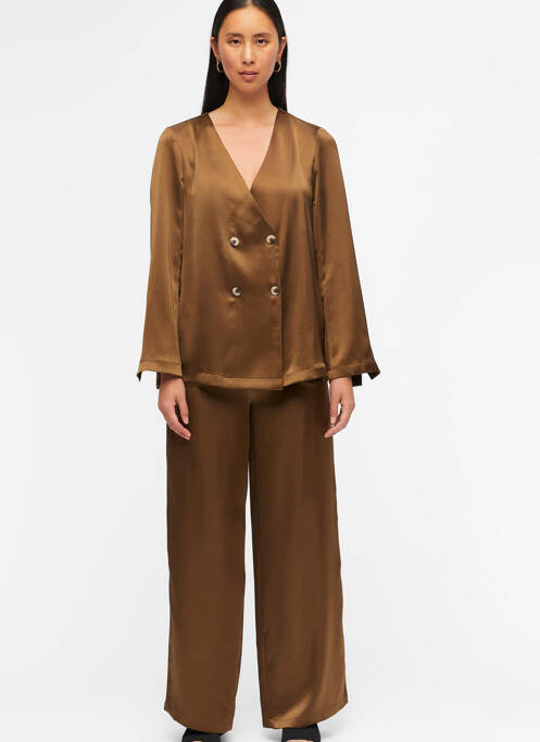 Blazer marron OBJECT pour femme