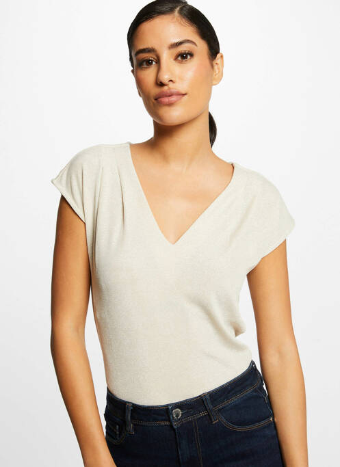 Top beige MORGAN pour femme