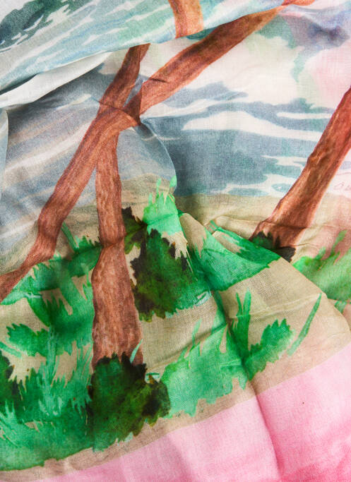 Foulard rose MOMENT femme