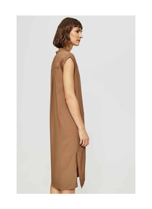 Robe longue marron OPUS pour femme