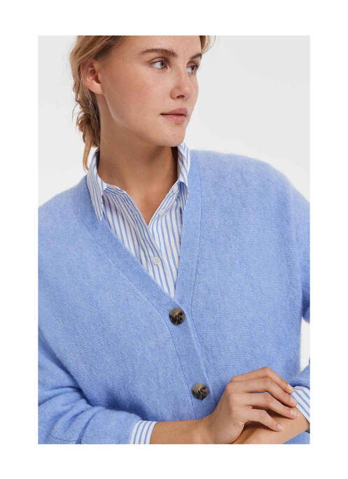 Gilet manches longues bleu OPUS pour femme