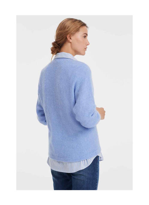 Gilet manches longues bleu OPUS pour femme