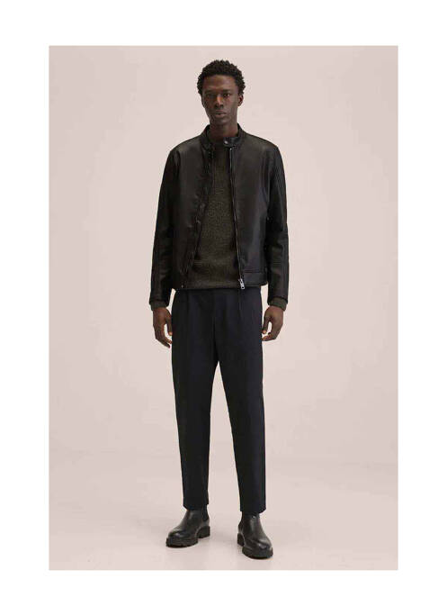 Veste casual noir MANGO pour homme