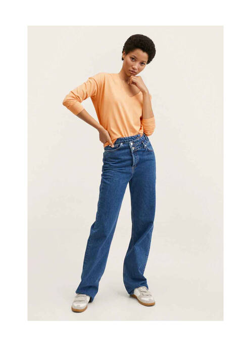 T-shirt orange MANGO pour femme