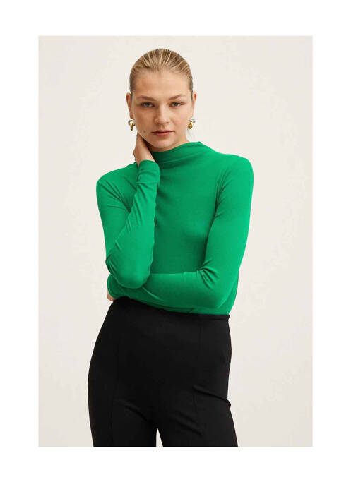 T-shirt vert MANGO femme