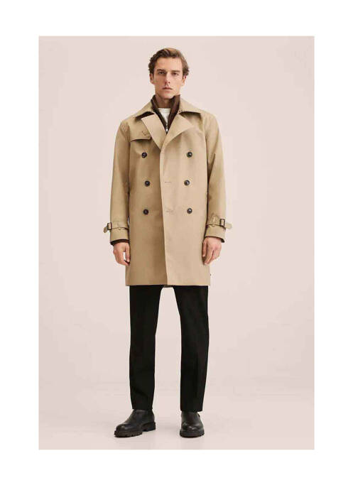 Veste casual marron MANGO pour homme
