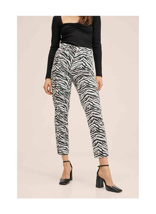 Pantalon 7/8 blanc MANGO pour femme