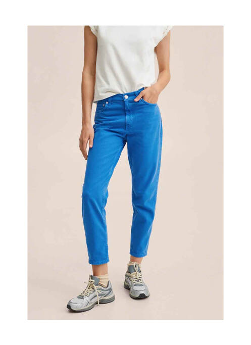 Jeans coupe droite bleu MANGO pour femme