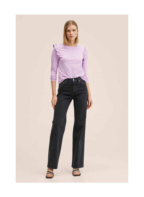 Top violet MANGO pour femme