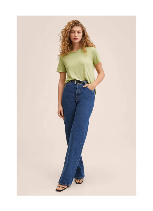 Top vert MANGO pour femme