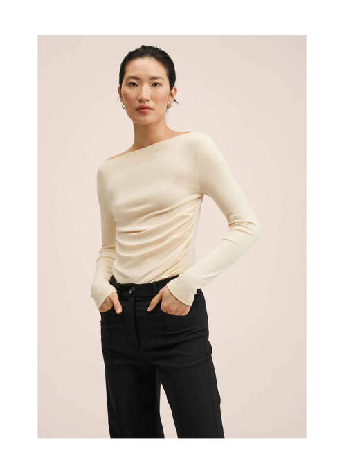 Top beige MANGO pour femme