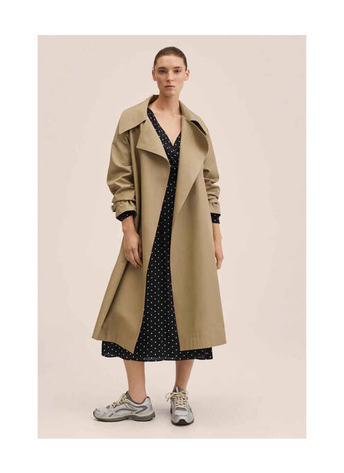 Robe longue noir MANGO pour femme
