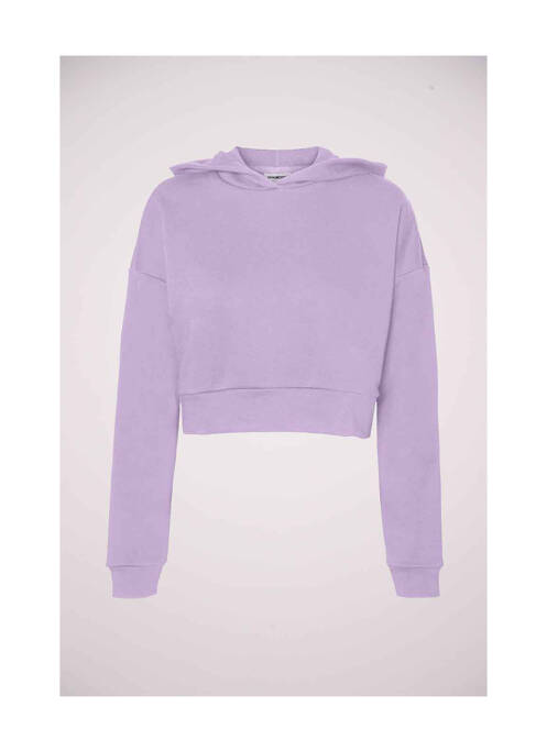 Sweat-shirt à capuche violet NOISY MAY pour femme