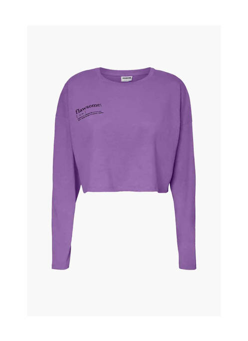 T-shirt violet NOISY MAY pour femme