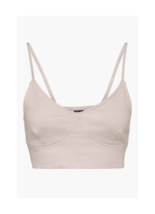 Top gris NOISY MAY pour femme
