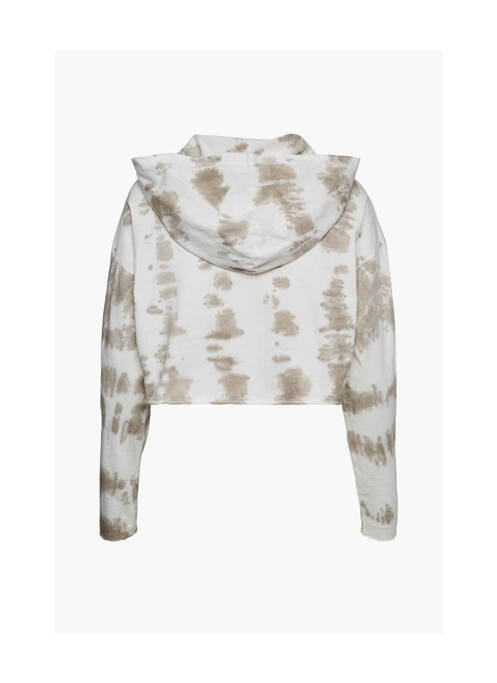 Sweat-shirt à capuche blanc NOISY MAY pour femme