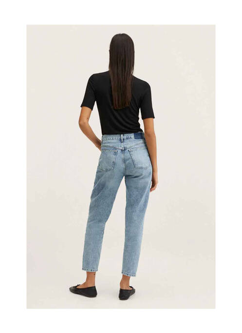 Jean coupe Mom bleu MANGO pour femme