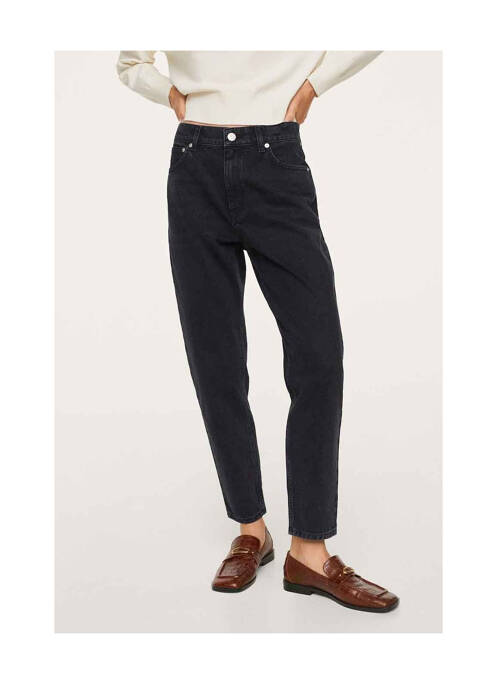 Jean coupe Mom noir MANGO pour femme