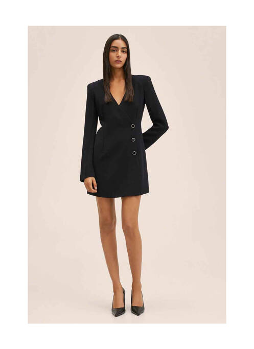 Robe courte noir MANGO pour femme