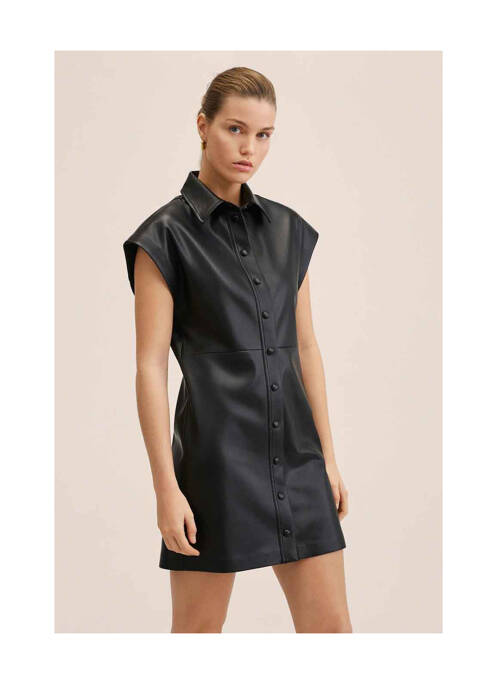 Robe courte noir MANGO pour femme
