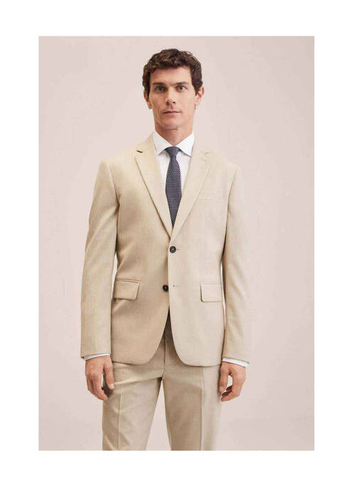 Blazer beige MANGO pour homme