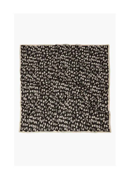 Foulard noir MANGO pour femme