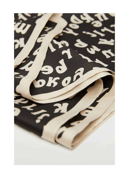 Foulard noir MANGO pour femme