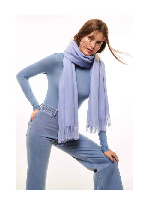 Echarpe violet MANGO pour femme