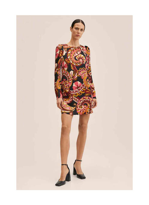 Robe courte rose MANGO pour femme