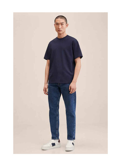 T-shirt bleu MANGO pour homme