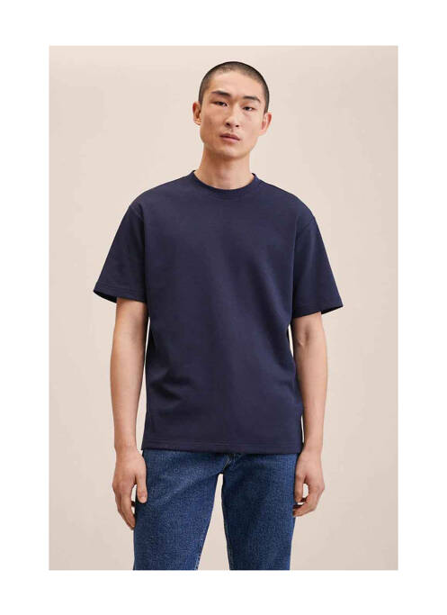 T-shirt bleu MANGO homme