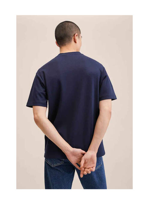 T-shirt bleu MANGO homme