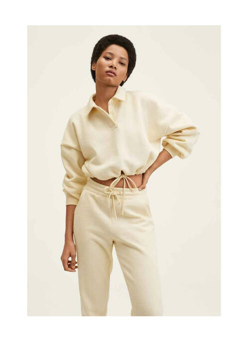 Sweat-shirt beige MANGO pour femme